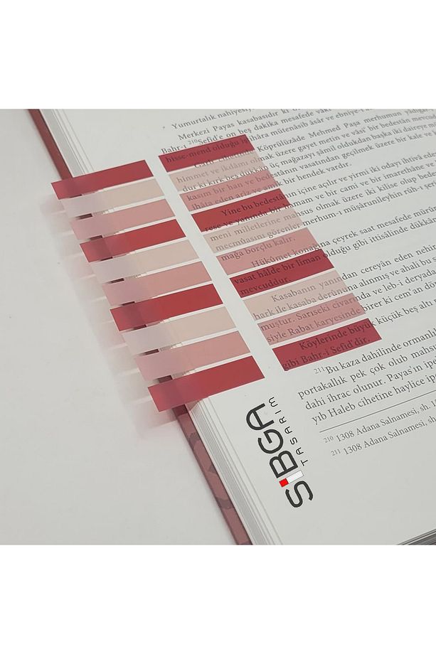 Şeffaf Renkli Postit Post-it Post It. Kitap Ayracı Ayraç Postit Sticker Not Kağıdı 200 Yaprak - 6