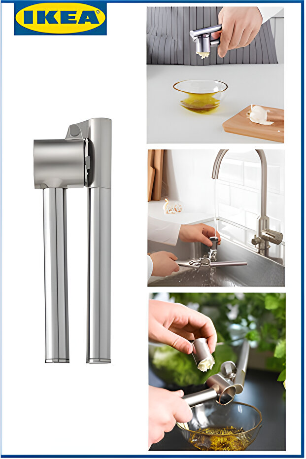 Paslanmaz Çelik Sarımsak Ezici - 1