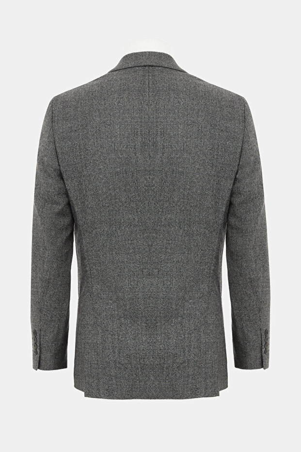 GRİ DÜĞMELİ CEKET - 2