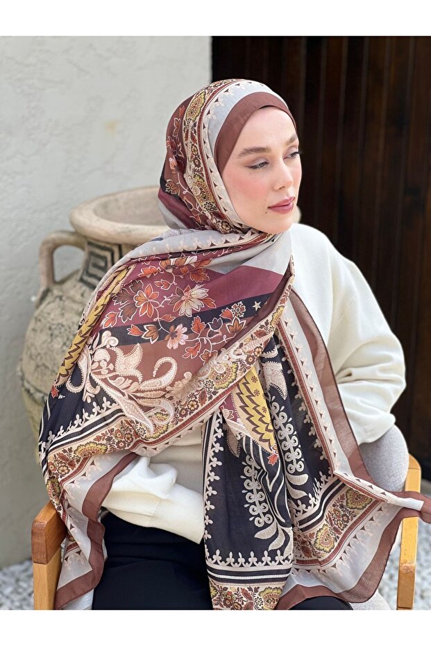 Meknes Pattern Lina Shawl - 1