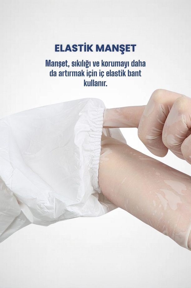 Tek Kullanımlık Koruyucu Tulum Tip 5-6 Ce Onaylı Kaliteli Kimyasal Katı Partikül Koruyucu Net 160 GR - 5