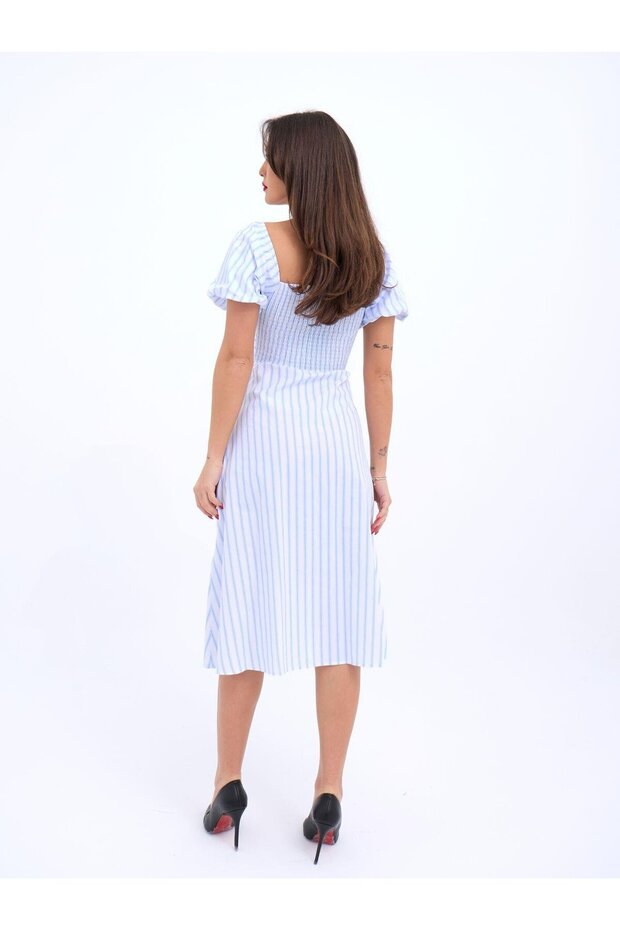 5948 Dress-Los Angeles Stripes
