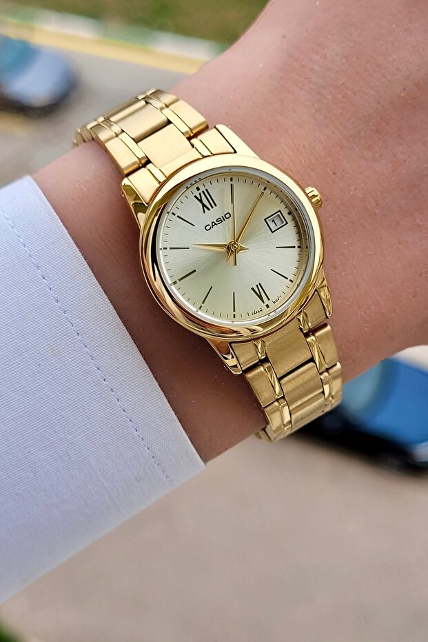 Marka Full Çelik Sarı Renk Kol Saati - 3