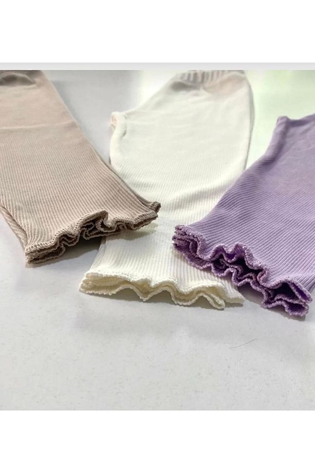 Funkids Fitilli Esnek 3lü Bebek Taytı Çocuk Taytı Tek Alt - 2