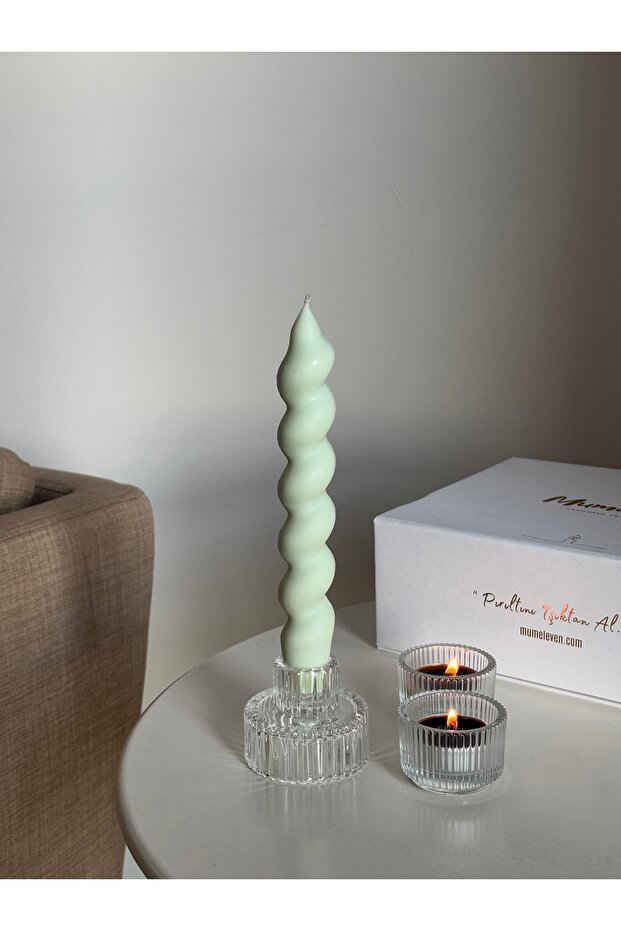 Soft Yeşil Şamdan Mum (2 ADET) - 2