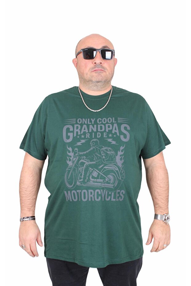 Men's Big Size Crew Neck T-Shirt Only Cool 25177 Nefti