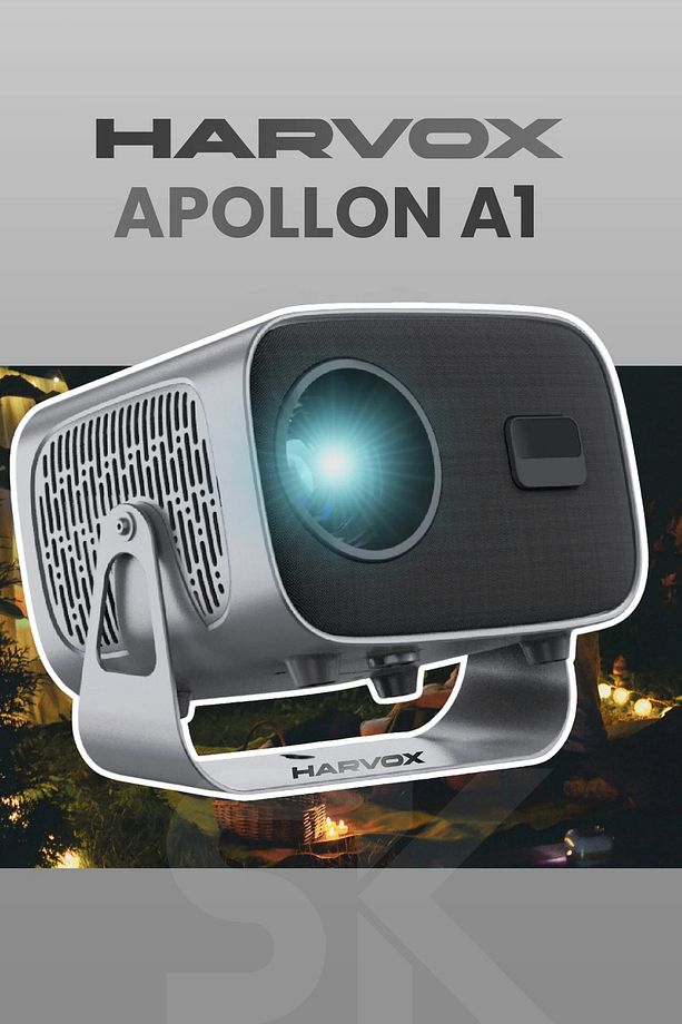 Harvox Apollon A1 | Dev Ekran 4K Ultra HD, Android 11, WiFi & Bluetooth, Taşınabilir Ev Sineması - 1
