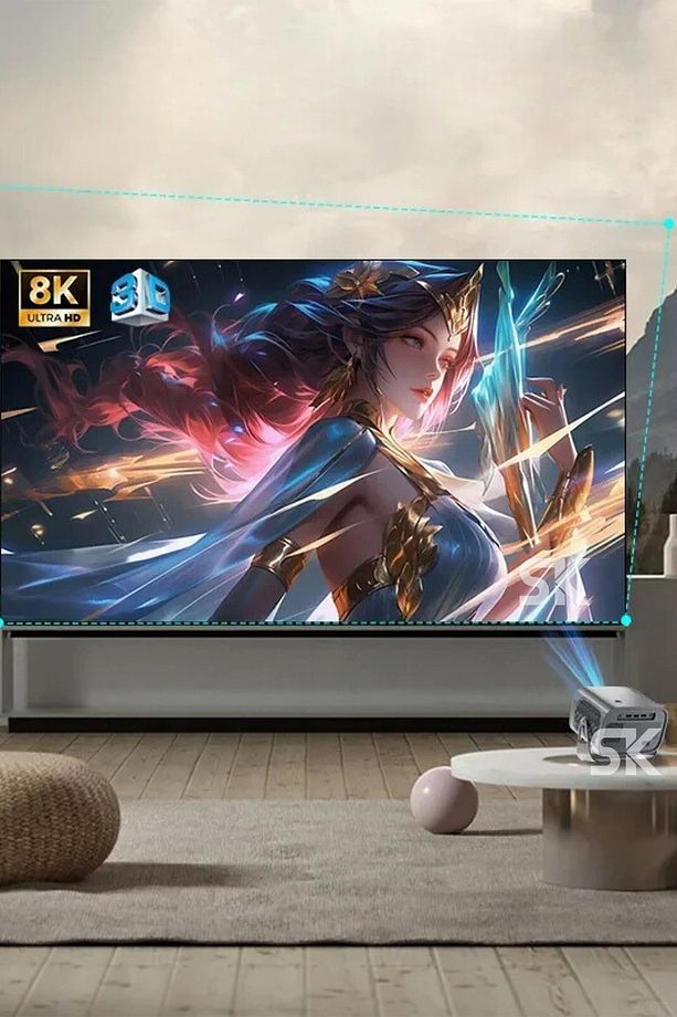 Harvox Apollon A1 | Dev Ekran 4K Ultra HD, Android 11, WiFi & Bluetooth, Taşınabilir Ev Sineması - 6