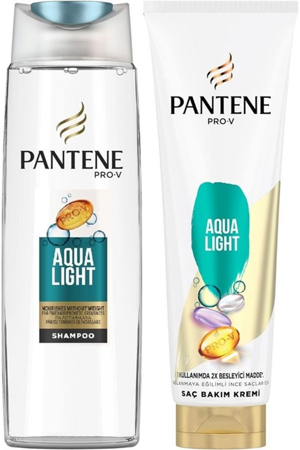 Aqua Light Şampuan 300 ml ve Saç Kremi 275 ml 2'li Set - 1