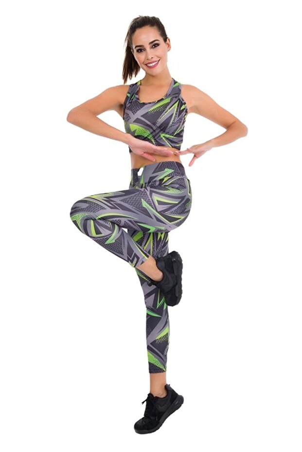 Fitness Sports Leggings Bustier Set
