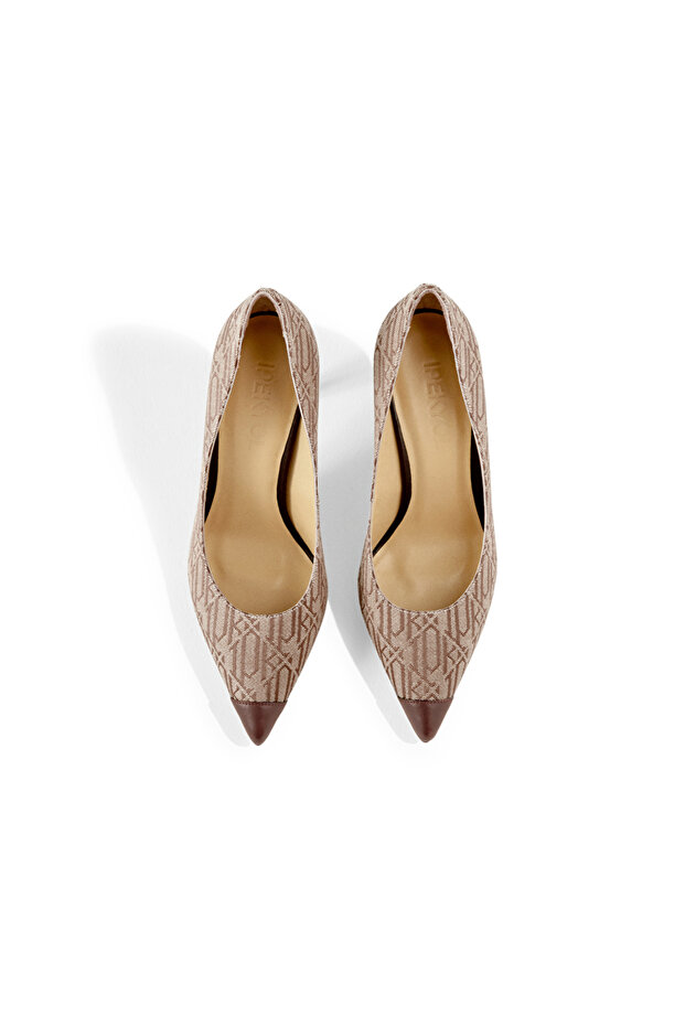 Monogram topuklu ayakkabı - 3