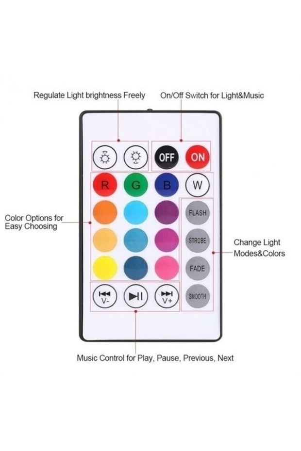 BUFFER® Kumandalı Bluetooth Hoparlör Ampul LD-37 - 6