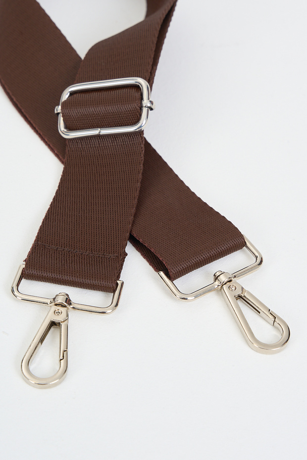 حقيبة بنية قابلة للتعديل - 110 سم، عرض: 4 سم، بوليستر - 4