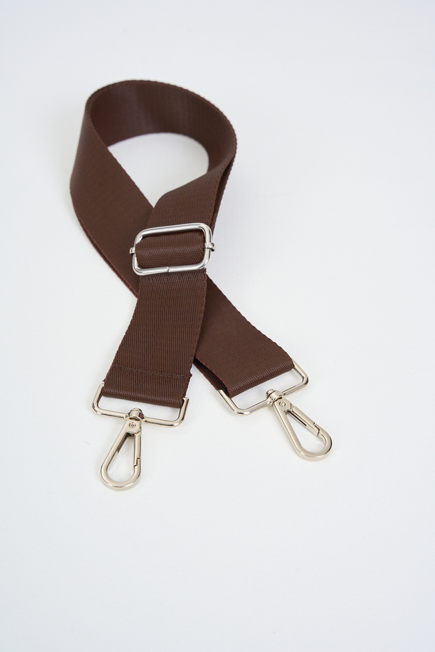 حقيبة بنية قابلة للتعديل - 110 سم، عرض: 4 سم، بوليستر - 1