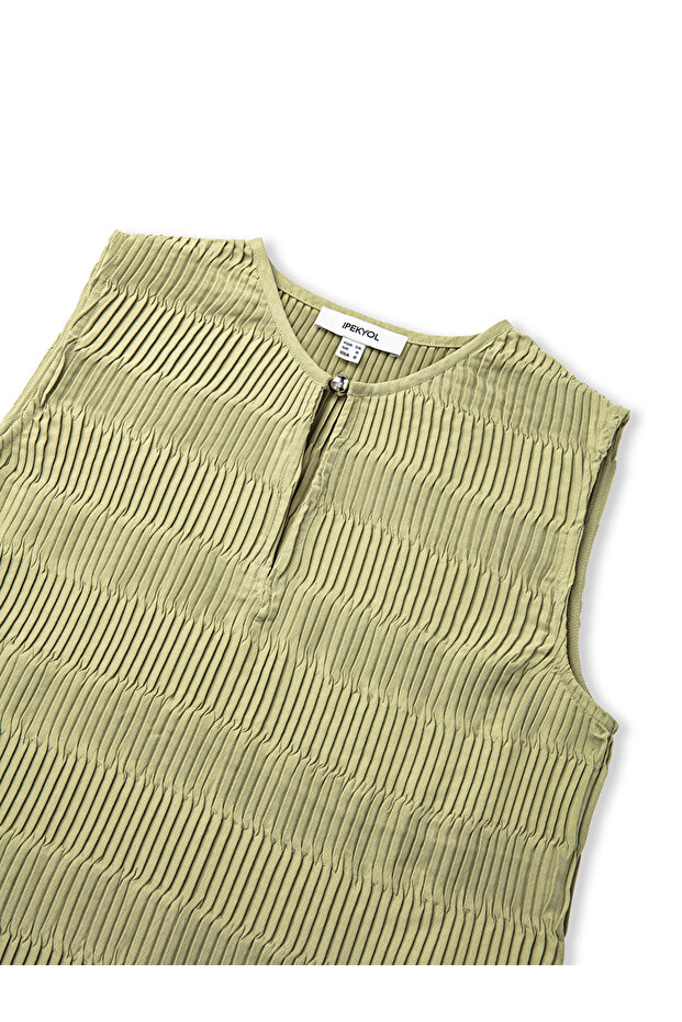 Kontrast efektli bluz - 4