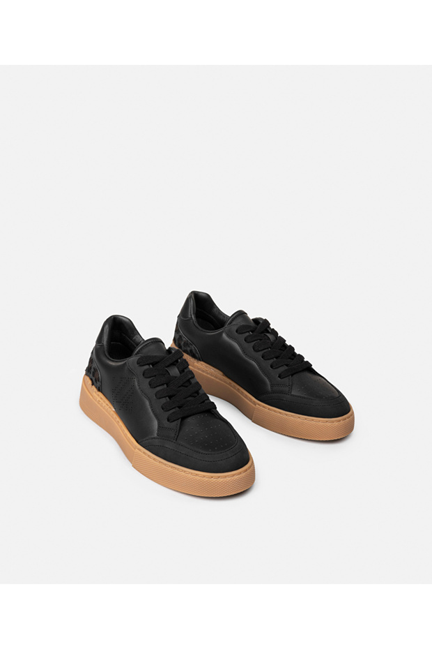 Leopar desen mix sneaker - 3