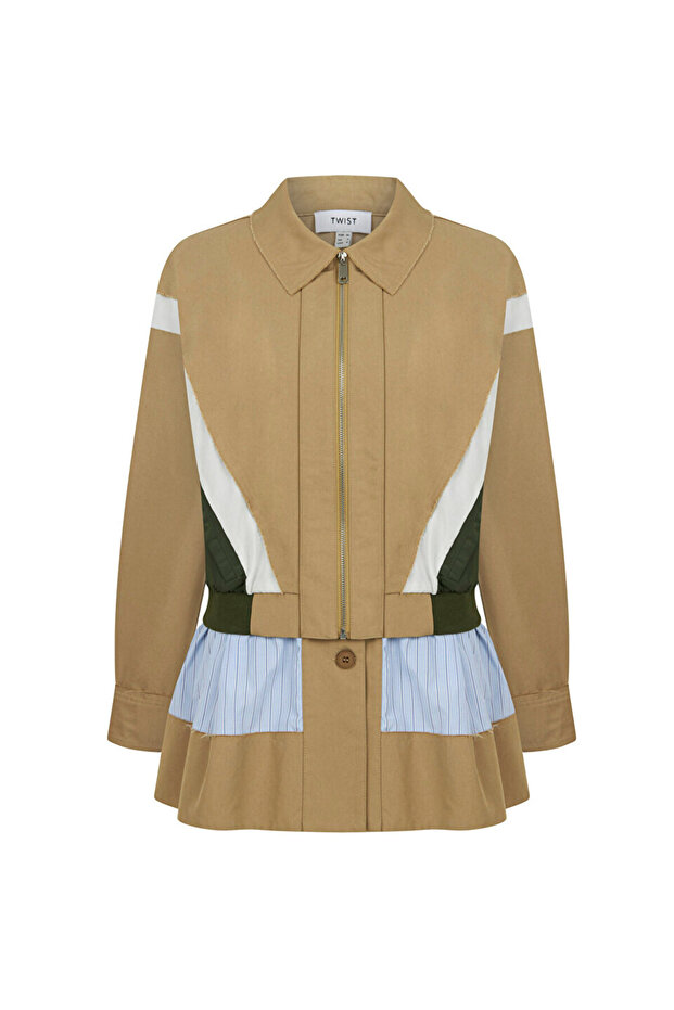 Çift parça görünüm trençkot - 3