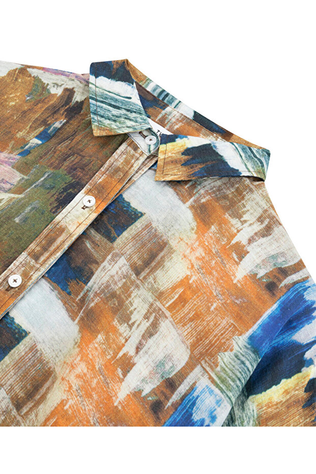 Desen baskılı gömlek - 4