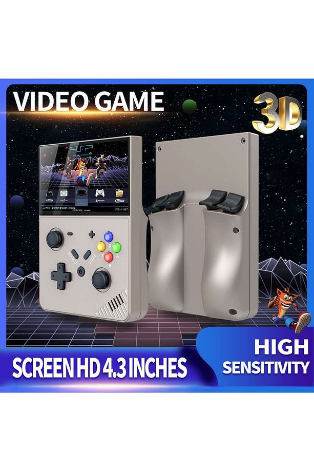 R43 Pro Retro Handheld Video Game Console HD 4.3-inch LED Screen Original 3D Home 4K Large PSP - 7
