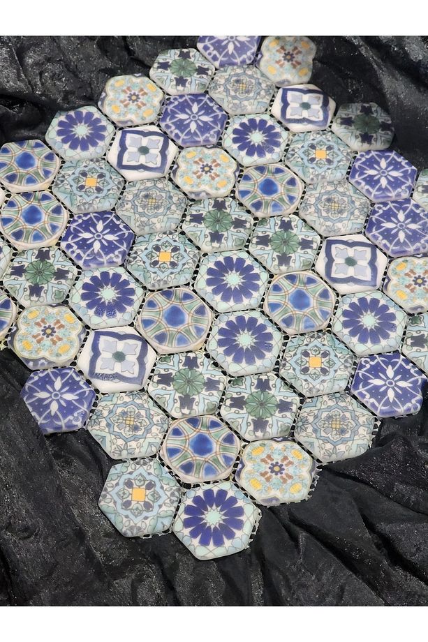 Cam Mozaik Taşı ( 1 Adet File) 28*28 Cm - 1