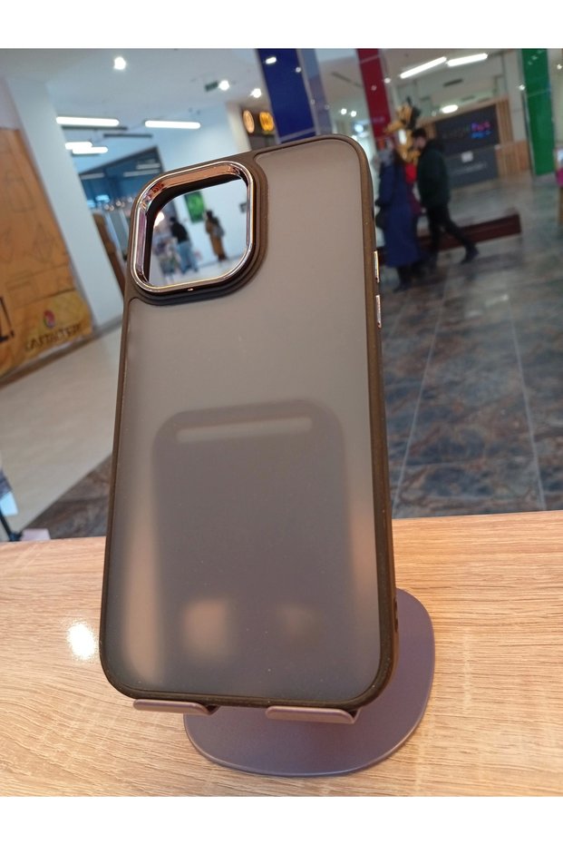 iPhone 15 Pro Max Compatible Black Hux Cover Impact Protection Transparent Back Case