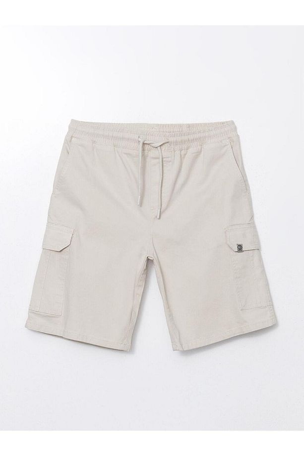 XSIDE  Standart Kalıp Gabardin Erkek Kargo Şort - 1