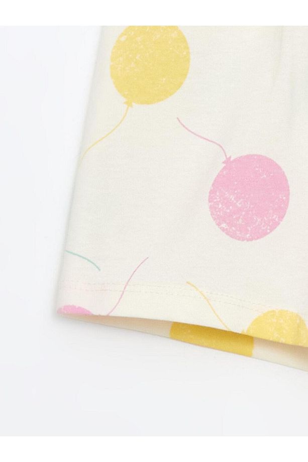 LCW Kids  Bisiklet Yaka Kız Çocuk Şortlu Pijama Takımı - 6