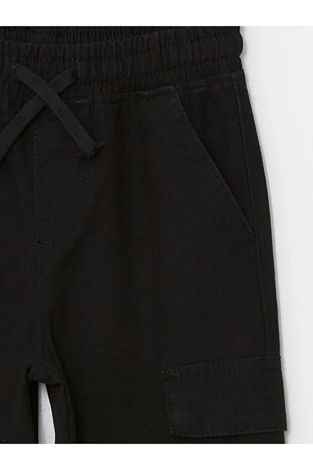 LCW Kids Siyah Beli Lastikli Erkek Çocuk Jogger Pantolon - 2