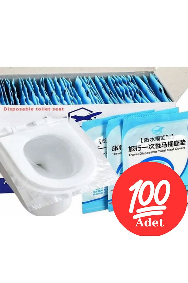 100 Adet Kullan At Klozet Örtüsü Klozet Poşeti Klozet Kapak Örtüsü Kağıdı - 1