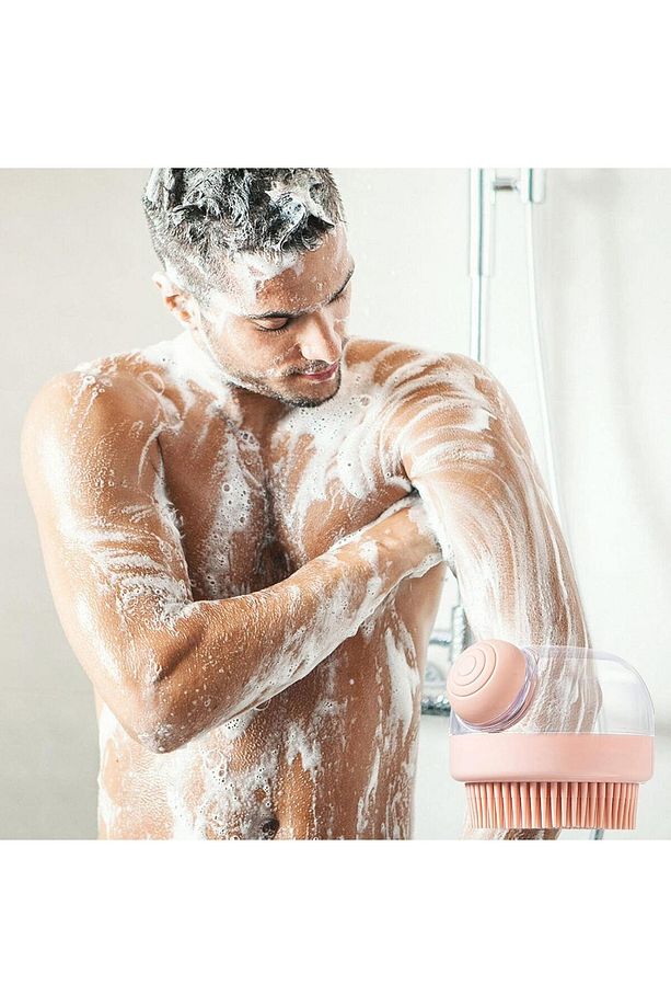 Şampuan Hazneli Silikon Saç Yıkama Peeling ve Masaj Fırçası 721468 - 4