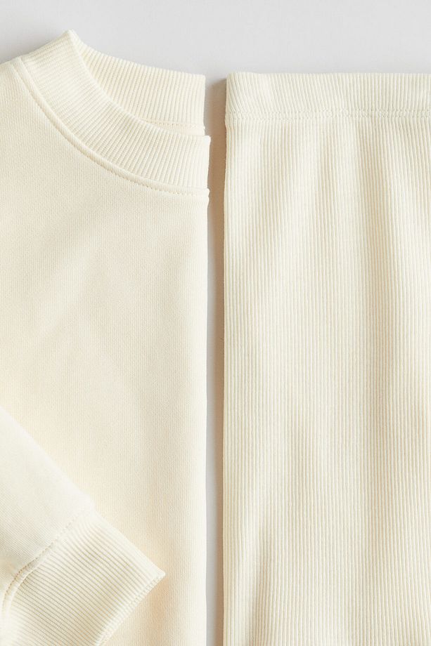 2 Parçalı Sweatshirt ve Şort Set - 2