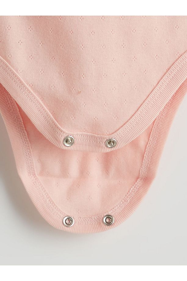 LCW baby Çiçekli Pamuklu Kız Bebek Çıtçıtlı Body ve Şort 2'li Takım - 5
