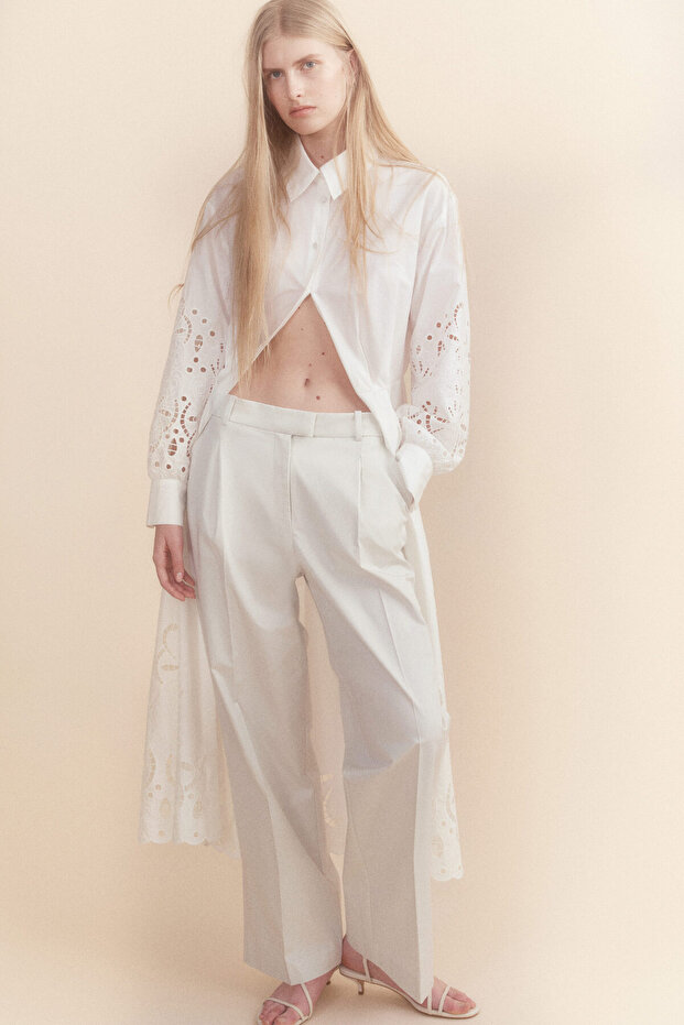 Paçaları Kat İzli Chino - 1