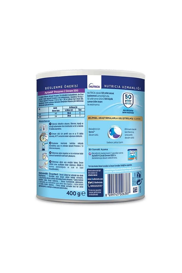 Prosyneo 2 Numara Devam Sütü 400gr 12'li Paket - 3