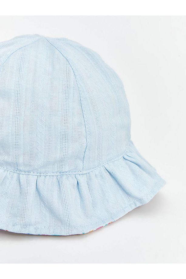LCW baby Çiçek Baskılı Kız Bebek Bucket Şapka - 5