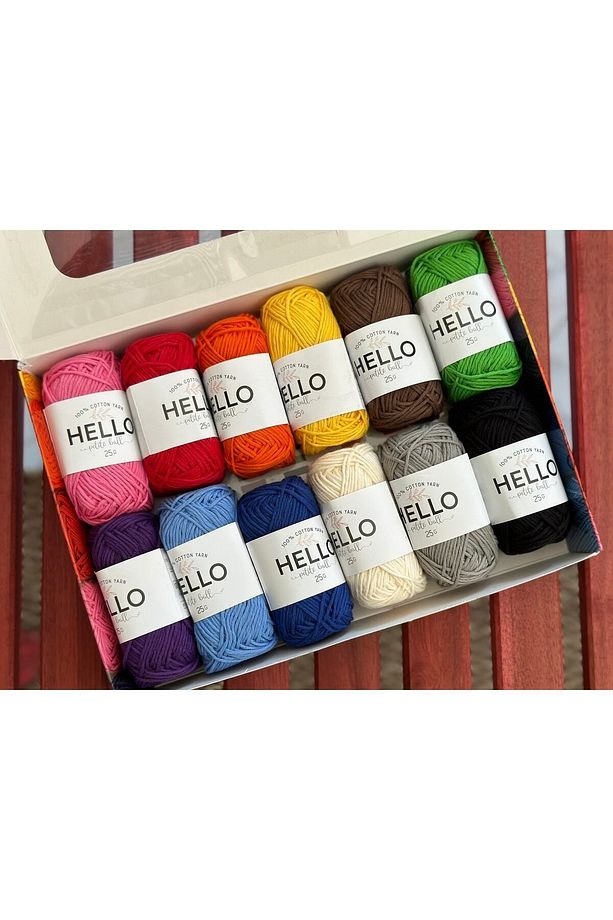 Hello 12'li Ip Seti - 50 gram - Özel Seçilmiş Karışık Renkler - 1