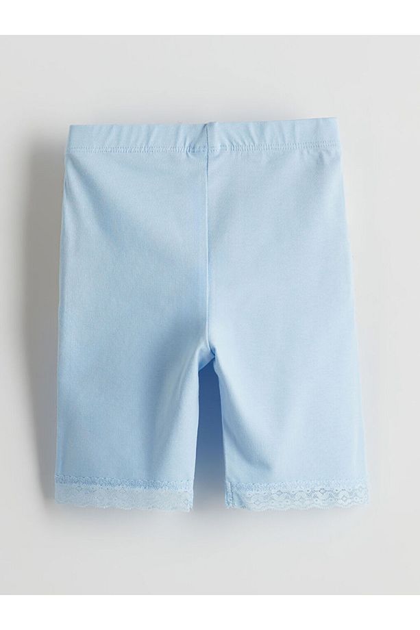 LCW Kids Bisiklet Yaka Basic Kız Çocuk Bluz ve Tayt 2'li - 5
