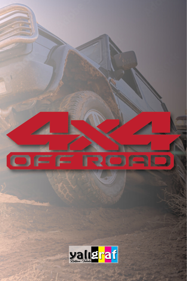 4X4 Off Road Jeep Car Atv Sticker Sticking Model2 20X6.5Cm