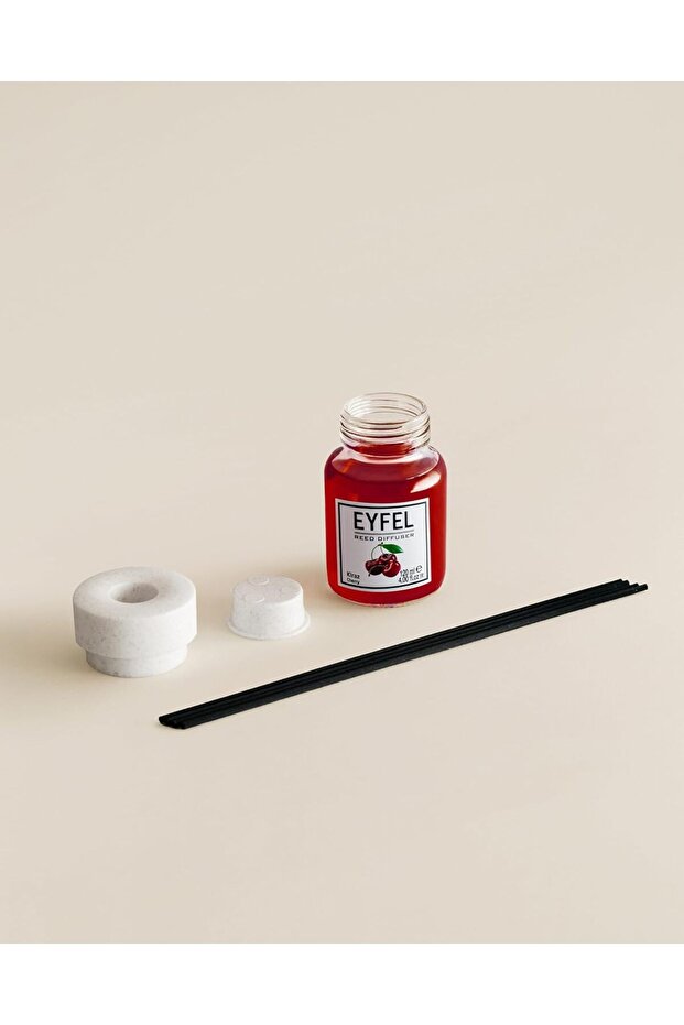 ناشر رائحة القصب للمنزل - برائحة الكرز، مجموعة موزعات الزيوت العطرية 4 أونصة - 7