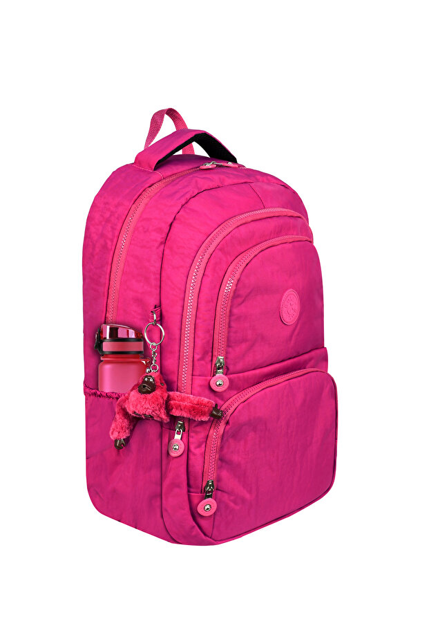 Crinkle Fabric Lightweight Backpack - Suitable for School/Daily Use, Waterproof, Multi-Compartment - 3