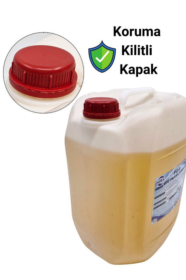 Araç Köpük Şampuanı 20 Kg, Oto Yıkama Şampuanı 1/60 Konsantre Şampuan Ile Oto Yıkama Sünger Hediyeli - 5