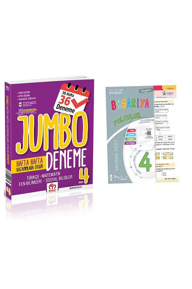 MODEL 4.SINIF JUMBO TÜM DERSLER DENEME + ÜÇGEN YAYINLARI 4.SINIF TÜM DERSLER YAPRAK TEST - 1