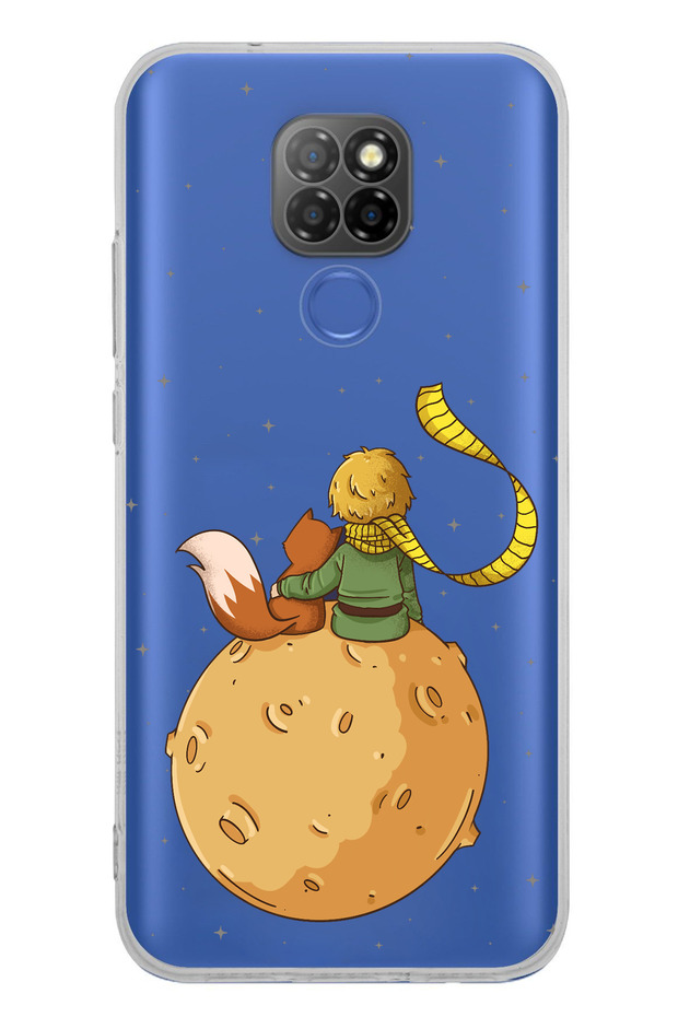 جراب من السيليكون الشفاف متوافق مع هاتف General Mobile GM 20 Little Prince Planet Boa