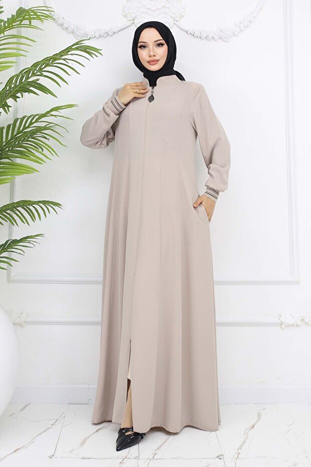Elastic Sleeve Mevlana Ferace Stone Color 1001