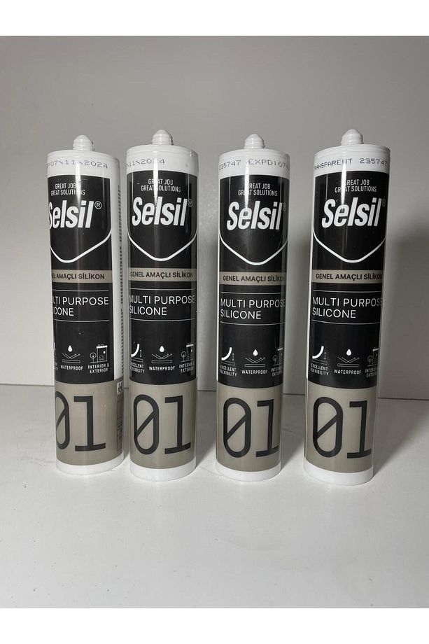 Şeffaf Silikon 4 Adet - 1