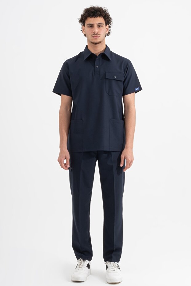 Dark Blue Milan Premium Scrubs Suit