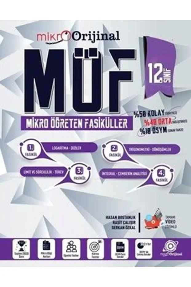 Orijinal Mikro 12. Sınıf Matematik MÖF Mikro Öğreten Fasiküller - 1