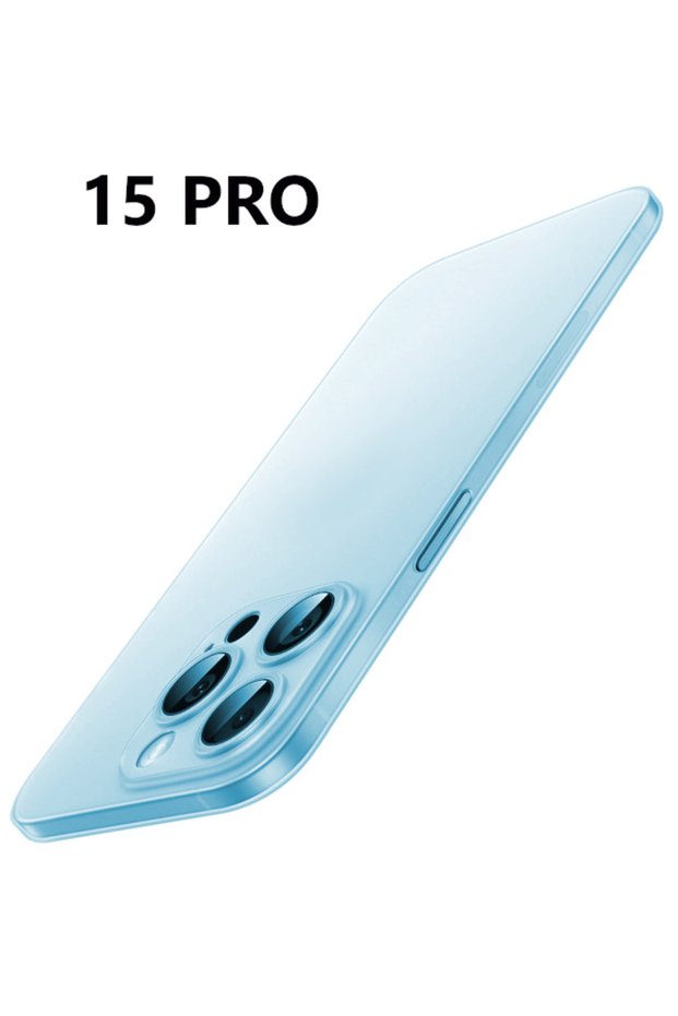 iPhone 15 Pro Ultra Thin Translucent Case Matte Surface Minimalist Cover with Anti-Dirty Camera Protection