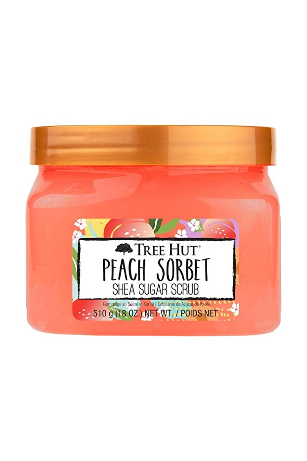 Tree Hut Shea Sugar Scrub Peach Sorbet - Reveal Soft, Glowing Skin | 510 Grams