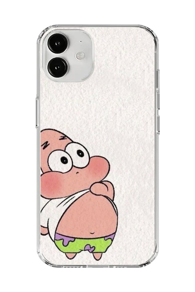 حافظة شفافة متوافقة مع هاتف iPhone 12 بتصميم باتريك ميني
